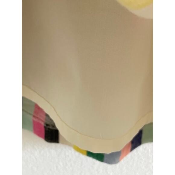 J. Crew Linen Cotton Multi Color Striped Pull On Skirt - Picture 5 of 11